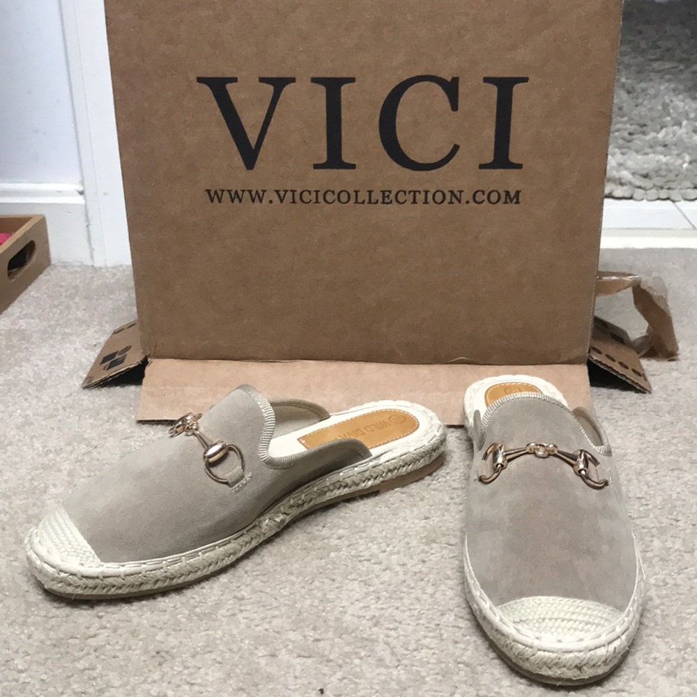 Espadrille slide size 7.5